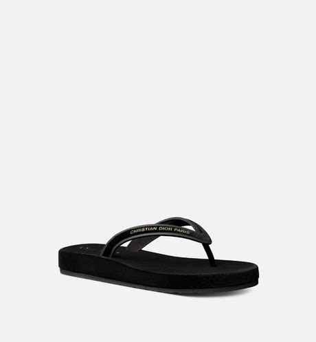 Diorsea Thong Sandal Black Velvet 